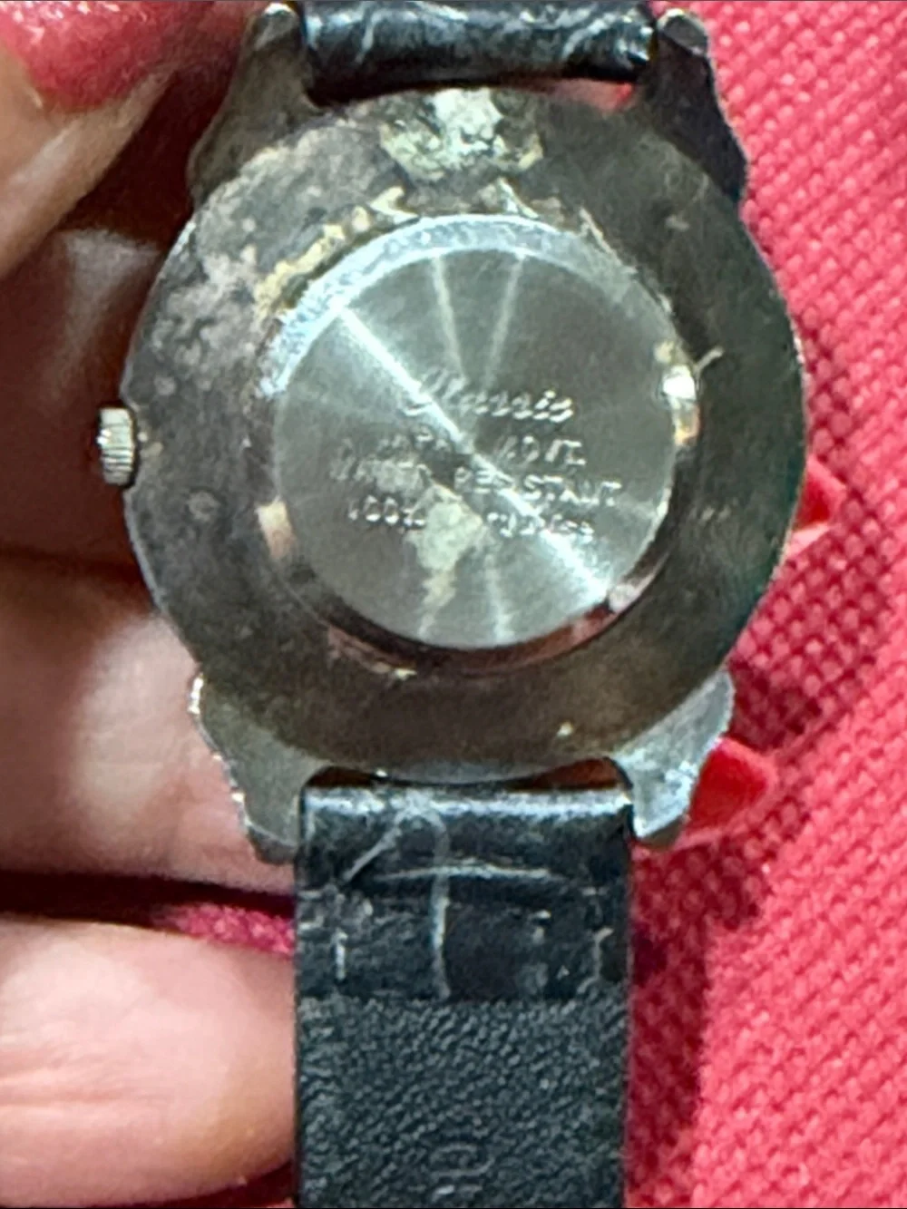VTG Quartz Wristwatch with real Turquoise Accents